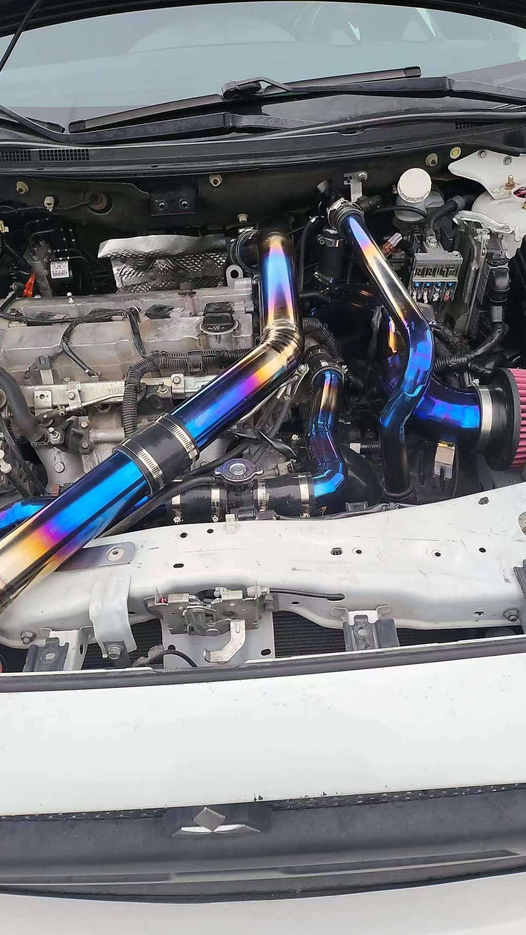 Mitsubishi Lancer Evolution X - Ralliart Full Titanium Intake 3'' to 3.5''